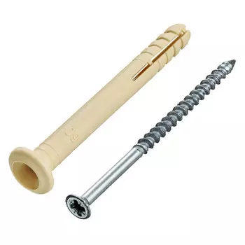 дюбель-гвоздь нейлоновый 6х60мм грибовидная манжета 12шт