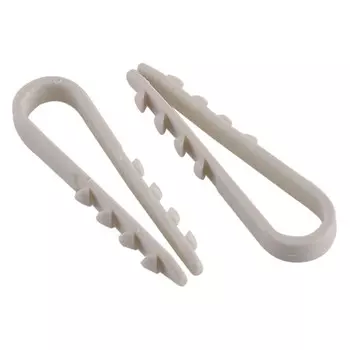 дюбель-хомут для кабеля, 5-10 мм, диаметр сверления 6 мм, 40 шт