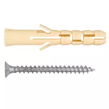 дюбель распорный нейлоновый PND 6x40мм с шурупом 4x50мм 50шт