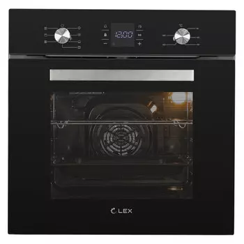 духовка электрическая LEX EDM071BL 60л 7 режимов конвекция черный