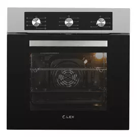 духовка электрическая LEX EDM 072 IX 60л 7 режимов конвекция черный