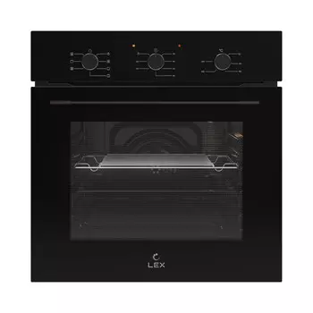 духовка электрическая LEX EDM 075 BBL 60 см 60 л 7режимов гриль/конв. черный