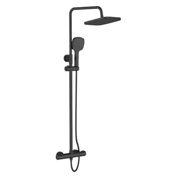 душевая система ORANGE Thermo с термостатом черный