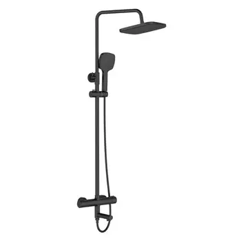 душевая система ORANGE Thermo с термостатом черный