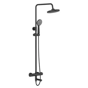душевая система ORANGE Thermo с термостатом черный
