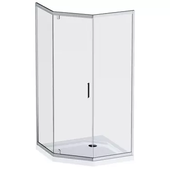 душевое ограждение AM.PM Gem W90G-405-090MT 5-corner Pivot 90x90 стекло прозрачное профиль матовый х