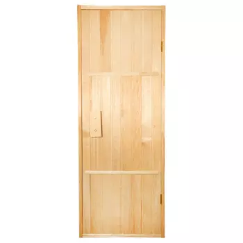 дверь банная из осины 700х1850мм глухая утепленная