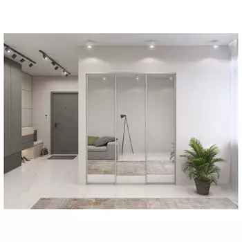 дверь-купе ELEGANT 2252х783мм зеркало алюминий