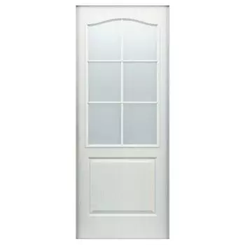 дверь межкомнатная с пластиковыми вставками Палитра 700х2000мм белая