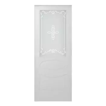 дверь межкомнатная со стеклом Belwooddoors Элина 600х2000 мм белая