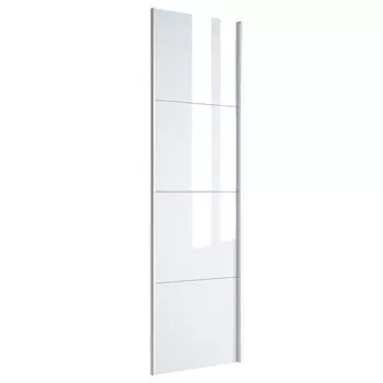 дверь Прайм из 4х секций 700х2300х570мм белое стекло