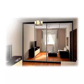 дверь раздвижная 604х2440 мм зеркало