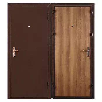 дверь входная Спец Про 2060х860х45мм правая металл, ХДФ