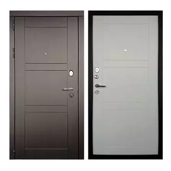 дверь входная Тепломакс левая 2050х960 мм белое дерево