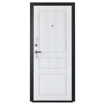 дверь входная Титан 2Ф Арктик, графит 2050х960х75мм левая