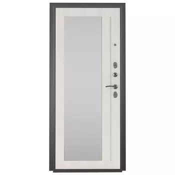 дверь входная Титан зеркало 2050х960х75мм левая металл, МДФ