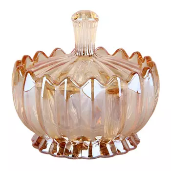 емкость КОРАЛЛ 10х10см с крышкой стекло