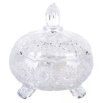 емкость КОРАЛЛ 12х13,5см с крышкой стекло