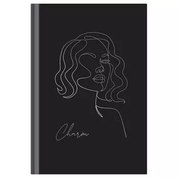 ежедневник недатированный BG Силуэт Лайт 136л А5 60 г/кв.м ламинация тиснение фольгой soft-touch