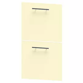 фасад Альмонд с 2 ящиками 400х360 ваниль ЛДСП