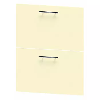 фасад Альмонд с 2 ящиками 600х360 ваниль ЛДСП