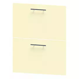 фасад Альмонд с 2 ящиками 600х360 ваниль ЛДСП