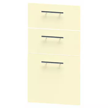 фасад Альмонд с 3 ящиками 400х720 ваниль ЛДСП