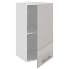 фасад АВЕРНО 396x716x16мм лакированная ЛДСП серый перламутровый