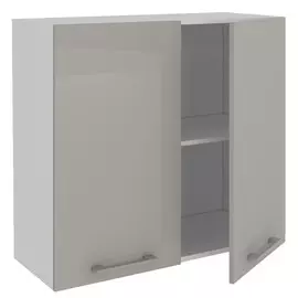 фасад АВЕРНО 796x716x16мм лакированная ЛДСП серый перламутровый