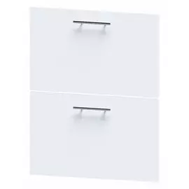 фасад Бланш с 2 ящиками 600х360 белый ЛДСП