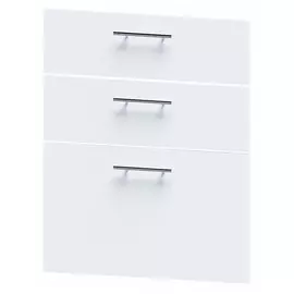 фасад Бланш с 3 ящиками 600х720 белый ЛДСП