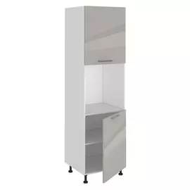 фасад для пенала АВЕРНО 596x1432x16мм лакированная ЛДСП серый перламутровый