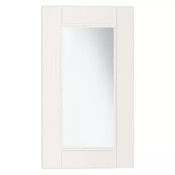 фасад МДФ с матовым стеклом 396х716мм РоялВуд Крем брюле лжевыборка