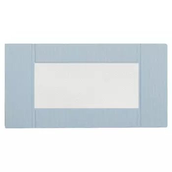 фасад МДФ с матовым стеклом 446х356мм РоялВуд голубой