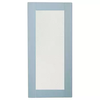 фасад МДФ с матовым стеклом 446х956мм РоялВуд голубой