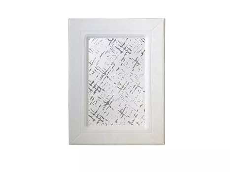 фасад МДФ со стеклом ДАЛИ 396х956 мм, ясень патина руджери