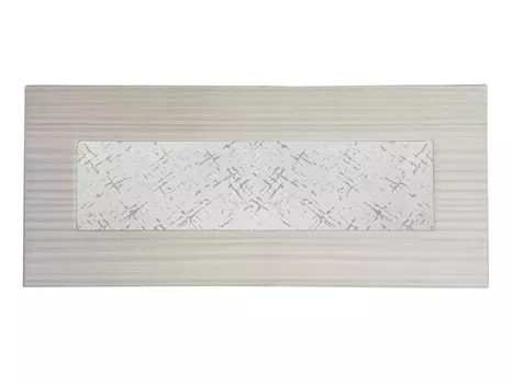 фасад МДФ со стеклом ДАЛИ 446х356 мм, шампань светлый техно