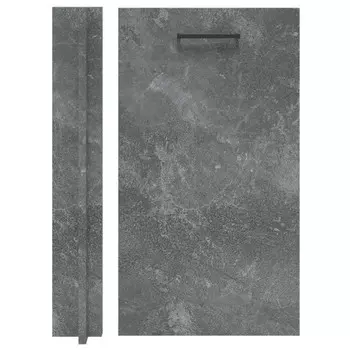 фасад Неро с уголком 396x716мм МДФ бетон темный