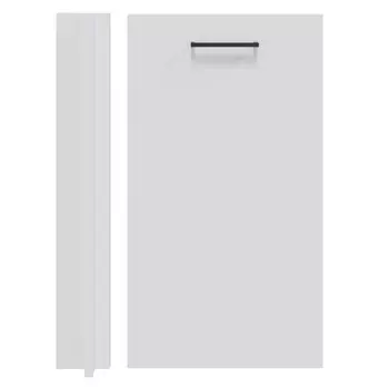 фасад Камила с уголком 396x716мм МДФ белый софт