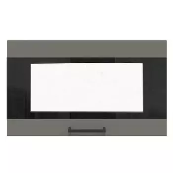 фасад Ханна со стеклом 596x356мм МДФ серый софт