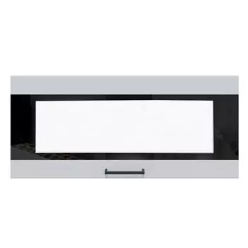 фасад Камила со стеклом 796x356мм МДФ белый софт