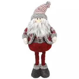 фигура Дед Мороз с выдвижными ногами 64см текстиль