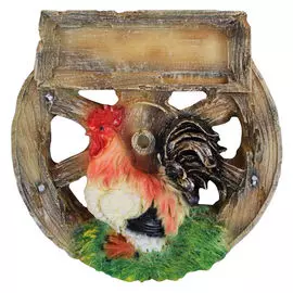 фигура-панно садовая Петушок 31см