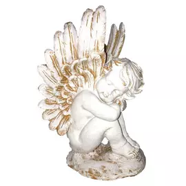 фигура садовая Ангел на камне 29см