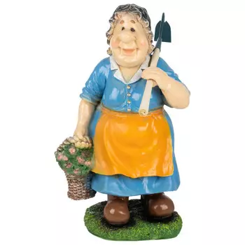 фигура садовая Бабка с тяпкой 65см