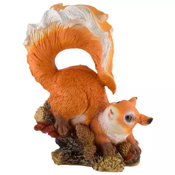 фигура садовая Белка с пушистым хвостом 33см