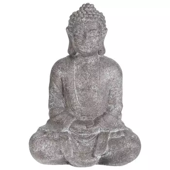 фигура садовая Будда 280х175х380мм оксид магния серый