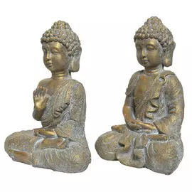 фигура садовая Будда 31см золотой