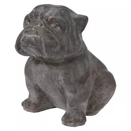 фигура садовая Бульдог 42см цемент серый
