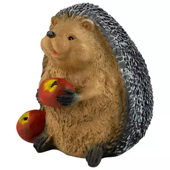 фигура садовая Ежик с яблоками 23см